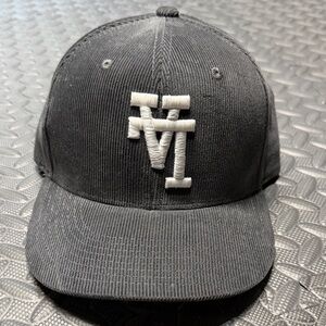 Grey LA Corduroy Cap with White ATGLA Embroidery